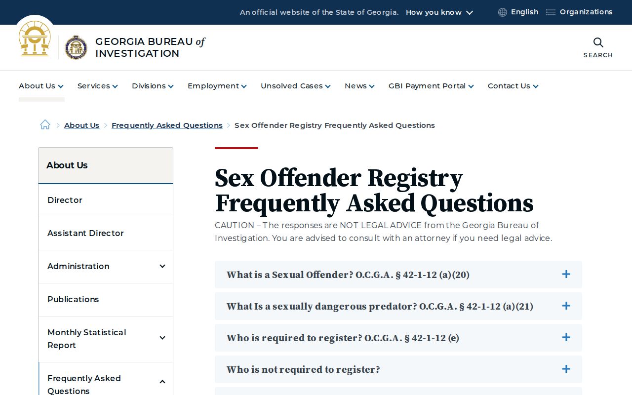 GBI guidance for missing Troup County sex offender registry results